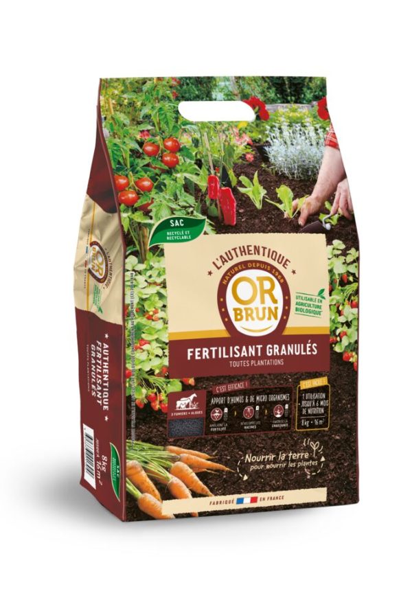 Fertilisant Granulés 8kg (Or Brun)