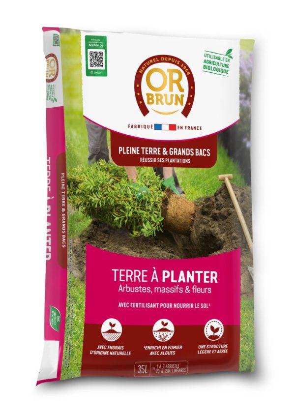 Terre à Planter 35L (Or Brun)