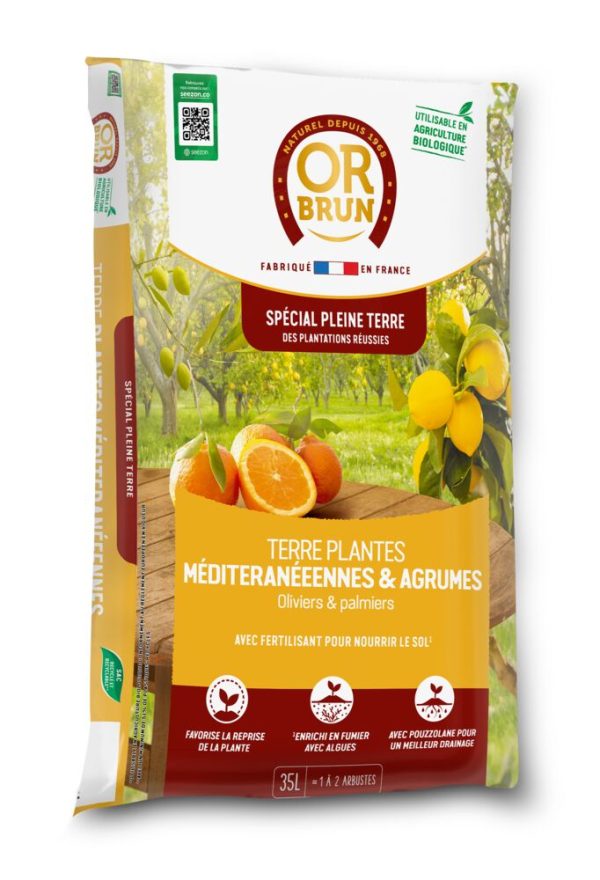 Terre Plantes Méditerranéennes 35L (Or Brun)
