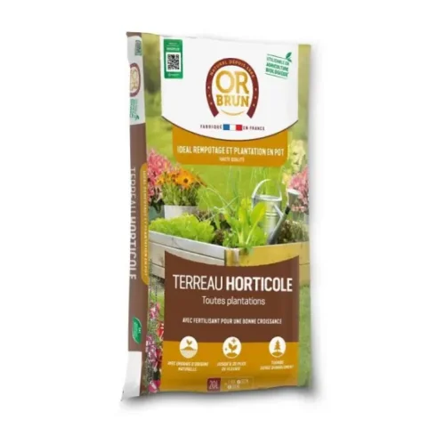 Terreau Horticole 20L (Or Brun)